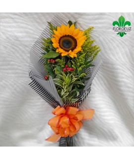 RAMILLETE GIRASOL DECORADO